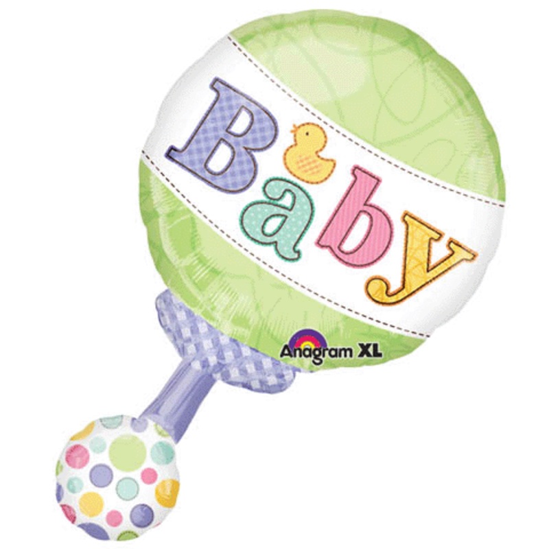 31" Tiny Bundle Rattle Mylar Balloon