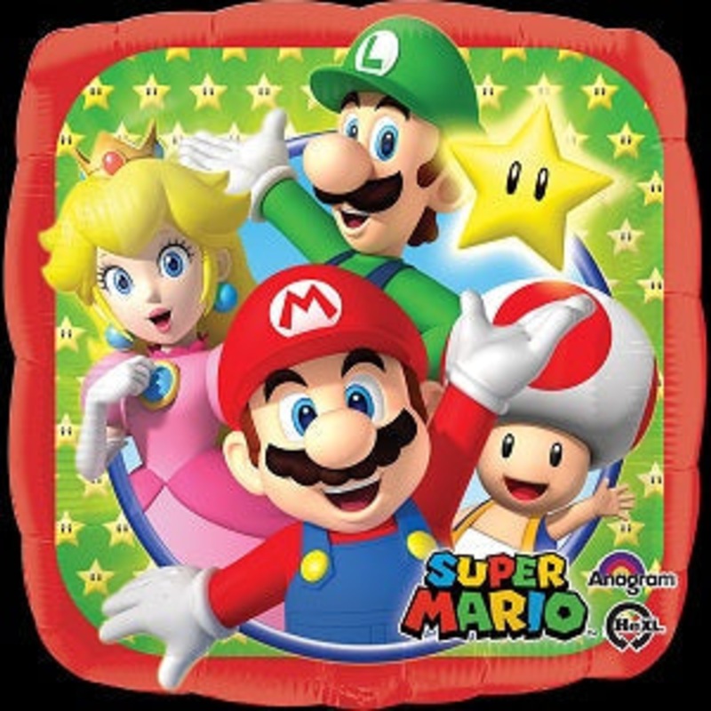 9" Mini Balloon (Airfill Only) Super Mario Bros