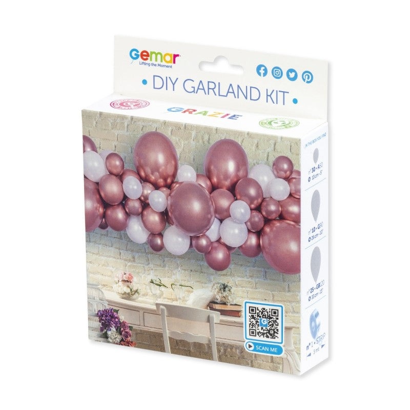 Do It Yourself (DIY) Garland Kit White & Rose Gold