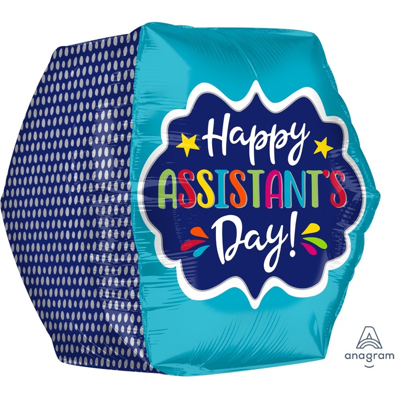 16" Anglez Geometric Assistant's Day Foil Balloon