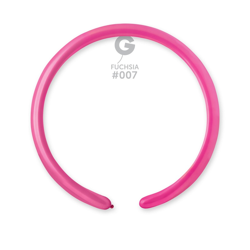 160G Gemar Latex Balloons (Bag of 50) Modelling/Twisting Fuchsia