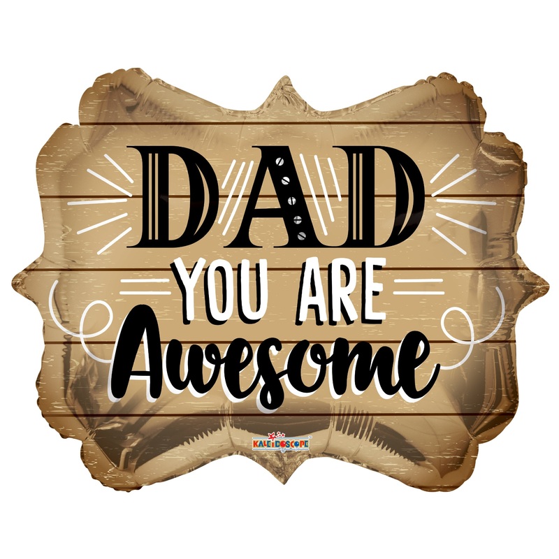 18" Dad Awesome Foil Balloon