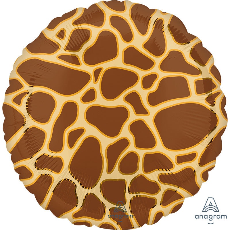 18" Giraffe Print Animalz Foil Balloon