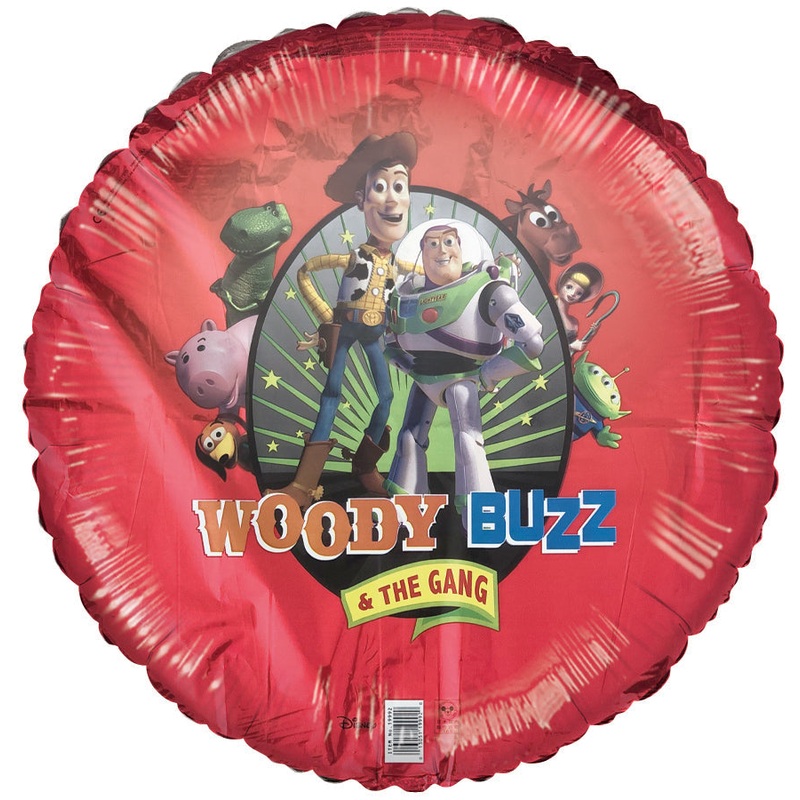 18" Single Sided Woody and Buzz Foil Balloon