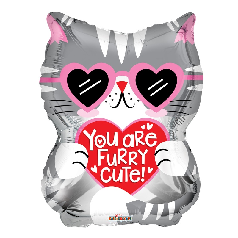 18" You Are Furry Cute Cat Foil Balloon