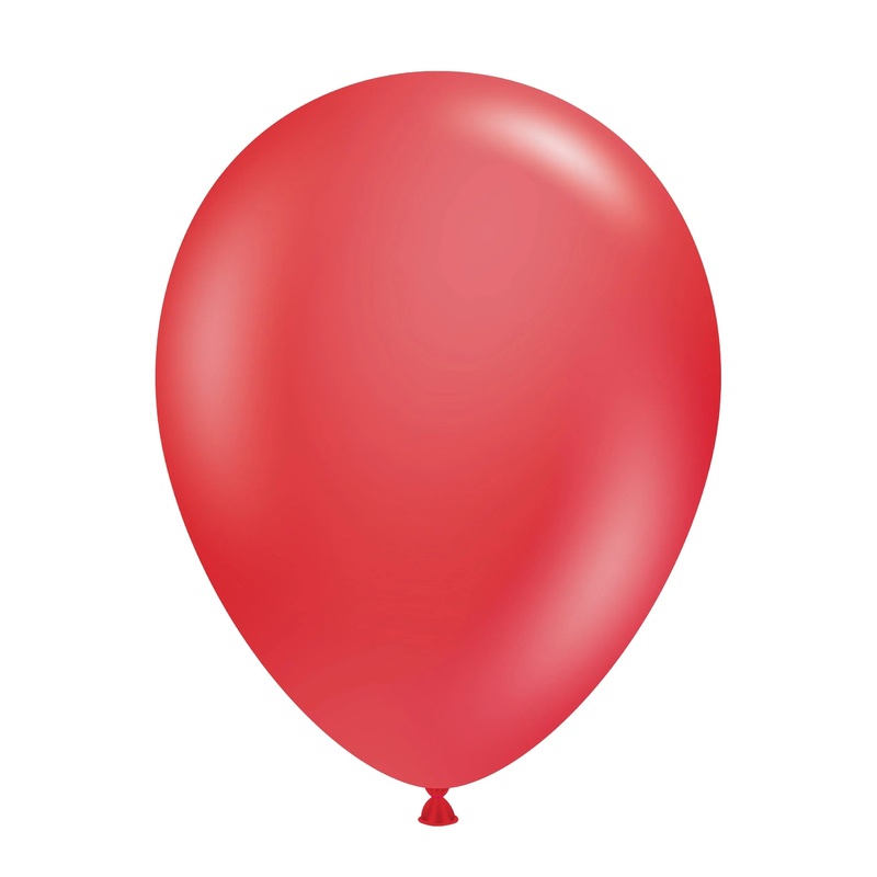 24" Crystal/Jewel Red Latex Balloons (3 Per Bag) Brand Tuftex