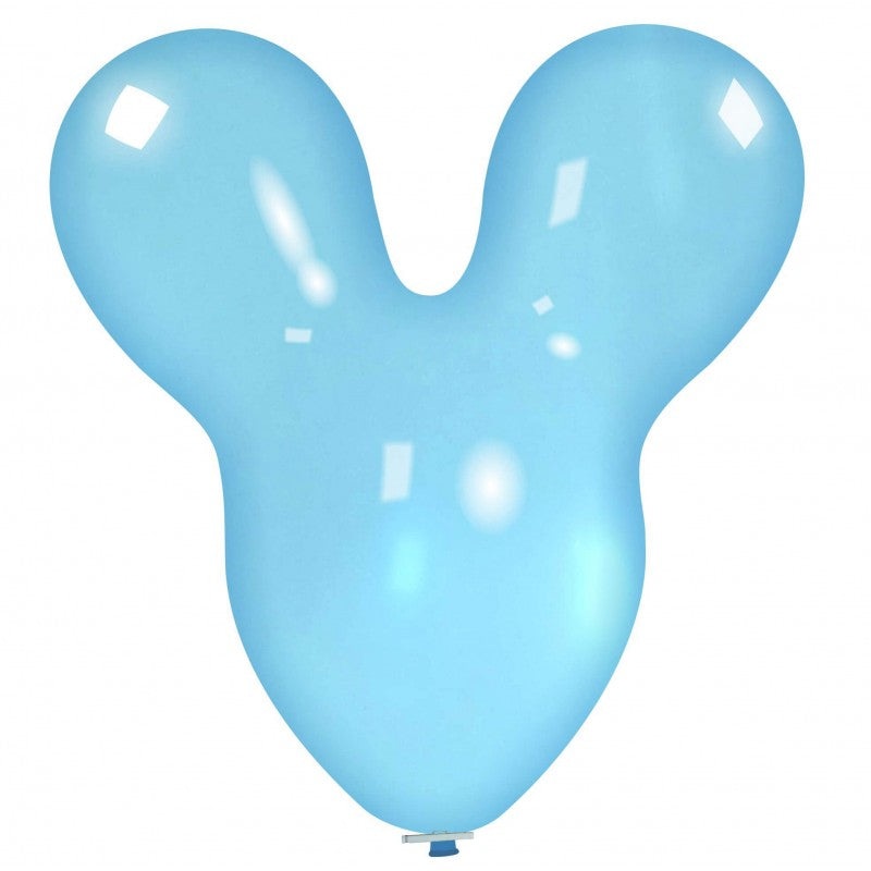30" Mouse Cattex Brand Crystal Blue Latex Balloons