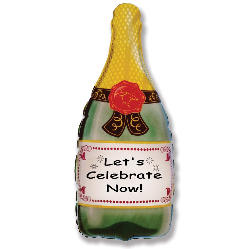 33" Champagne Bottle Balloon