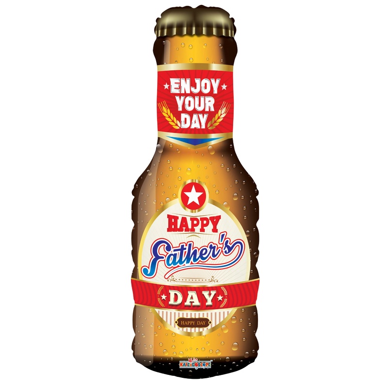 36" Father's Day Beer Shape Foil Balloon