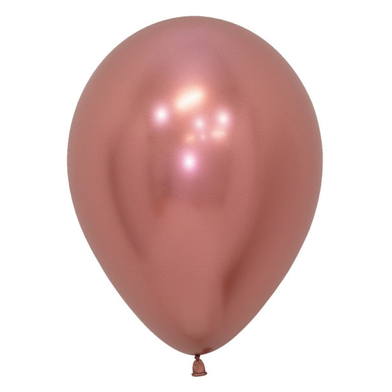 5" Latex Balloons (100 Per Bag) Reflex Rose Gold Betallatex/Sempertex