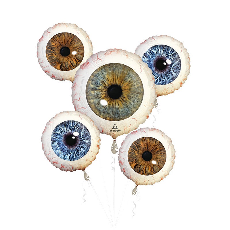 Bouquet Creepy Eyeballs Foil Balloon