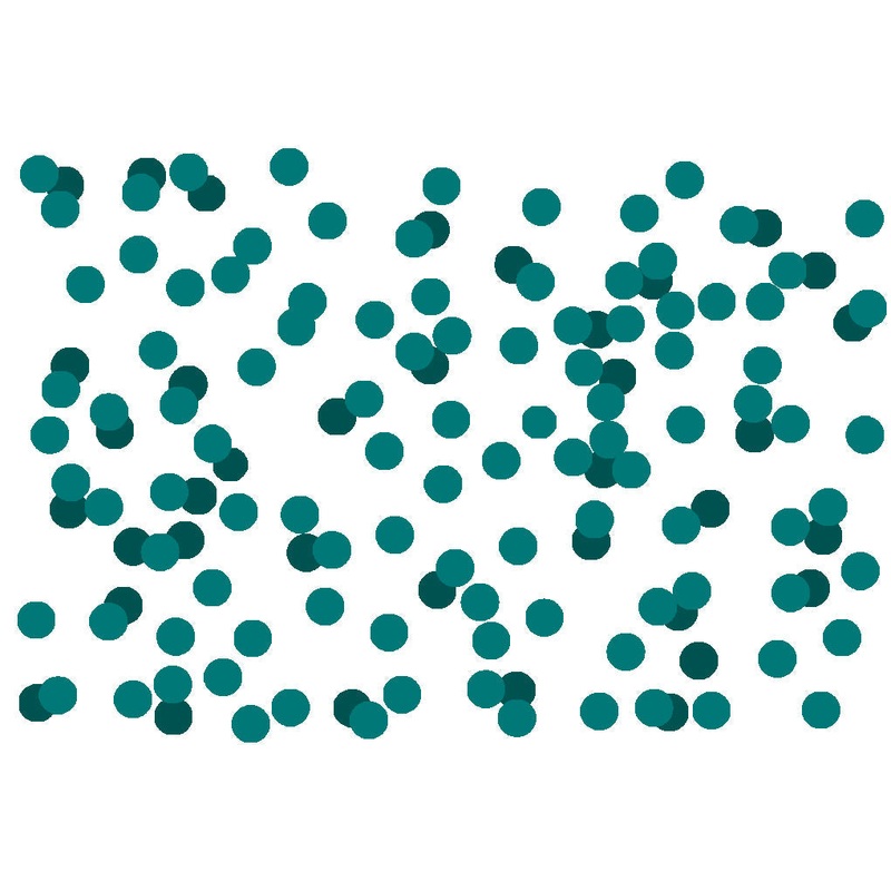 Tissue Paper Balloon Confetti Dots Dots Peacock Green