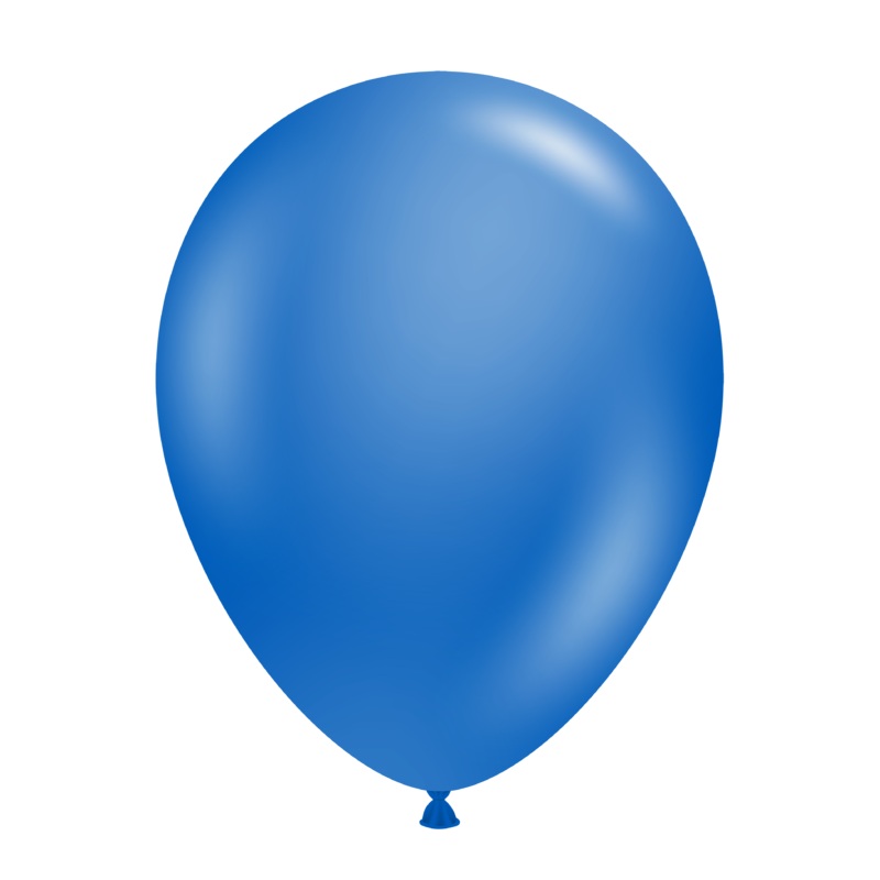 11" Pearl Metallic Blue Tuftex Latex Balloons (100 Per Bag)