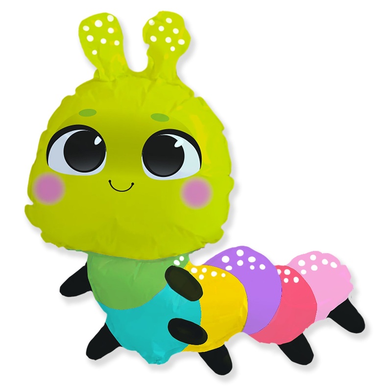 13" Airfill Only Catterpillar Foil Balloon