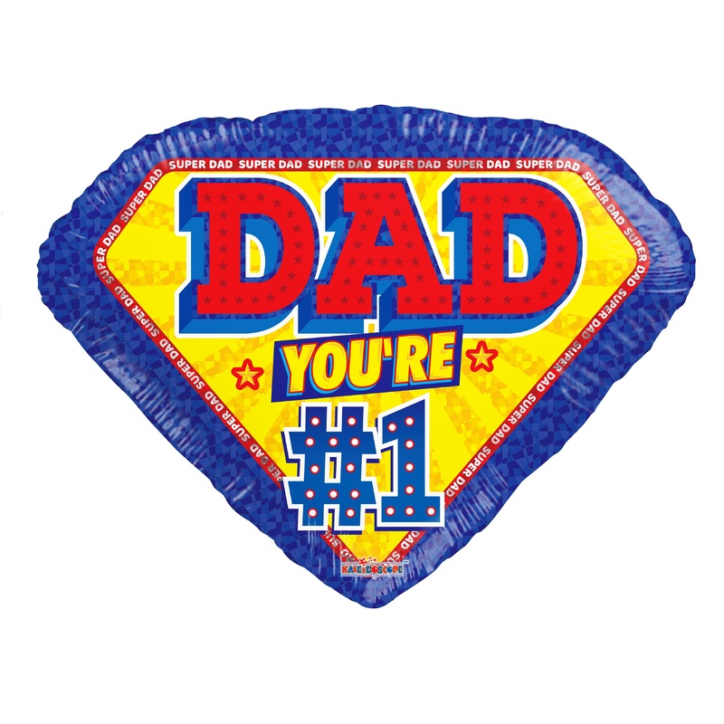 18" Dad #1 Foil Balloon