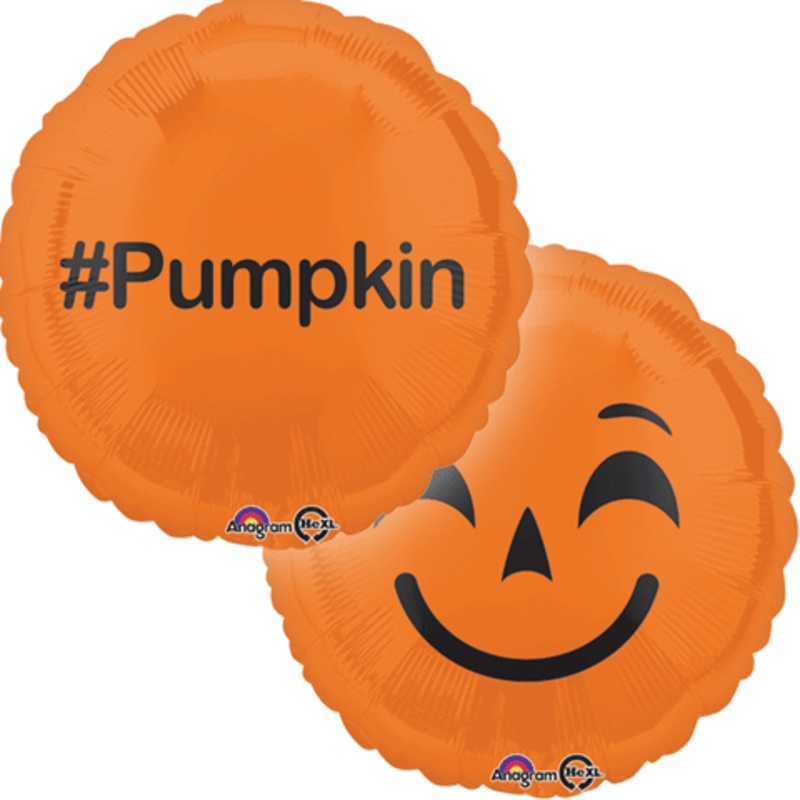 18" Emoji Pumpkin Balloon