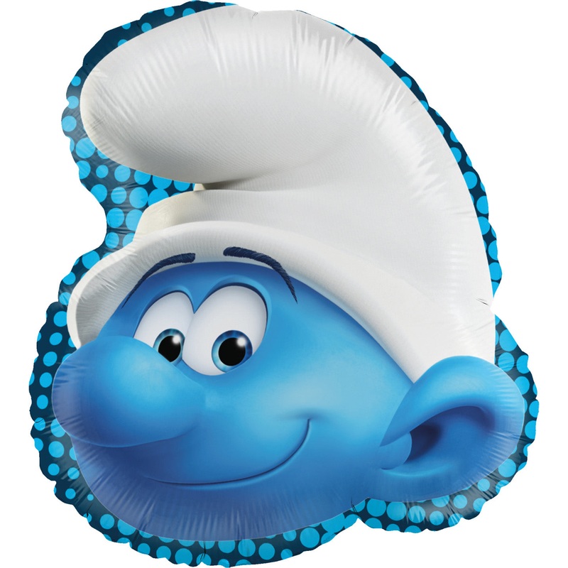 18" Foil Balloon Smurfs Head