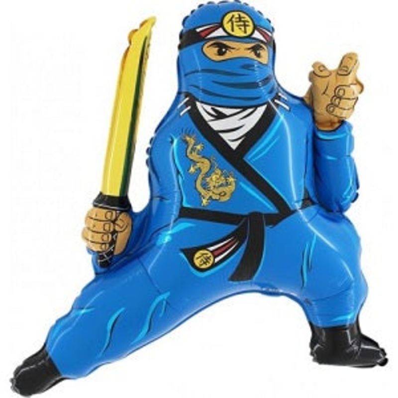 27" Blue Ninja Jumbo Balloon