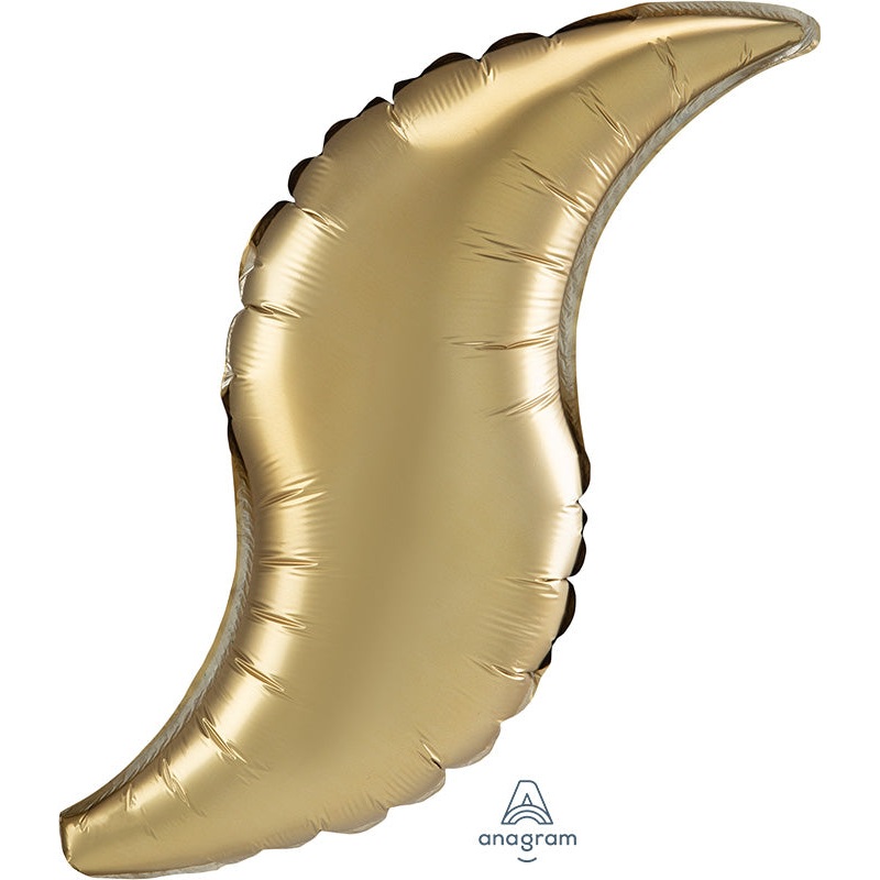 28" Gold Sateen Curve Foil Balloon