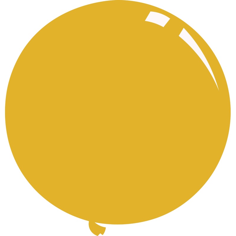 36" Deco Amber Decomex Latex Balloons (5 Per Bag)