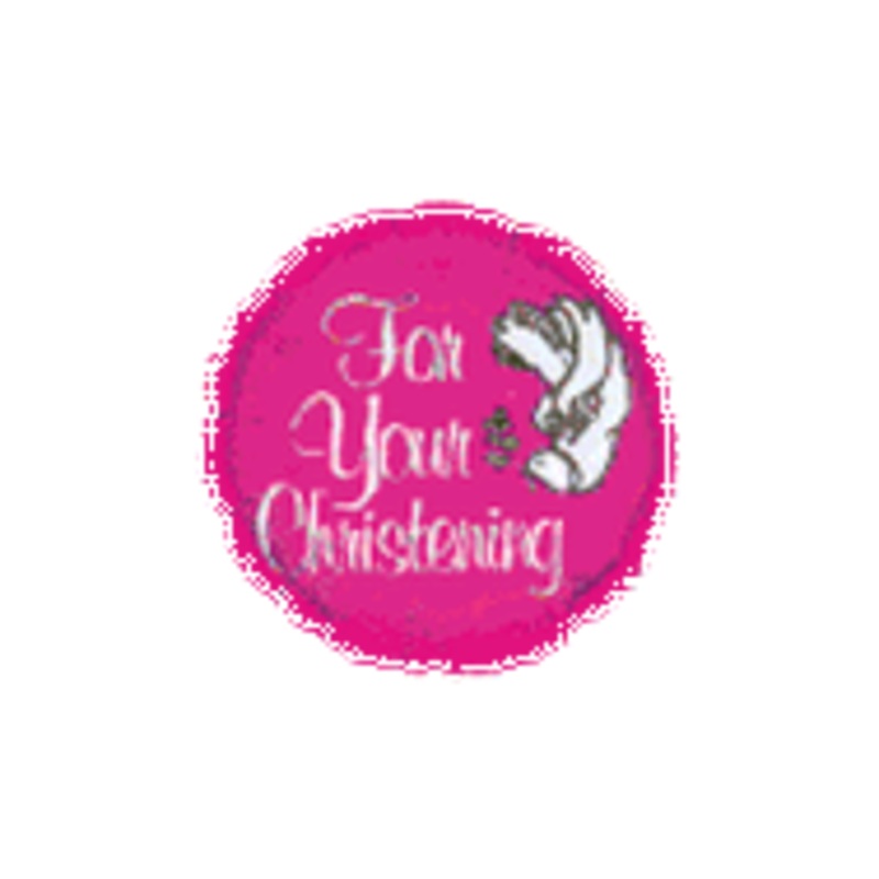4" Airfill Only Pink Christening Dove Balloon