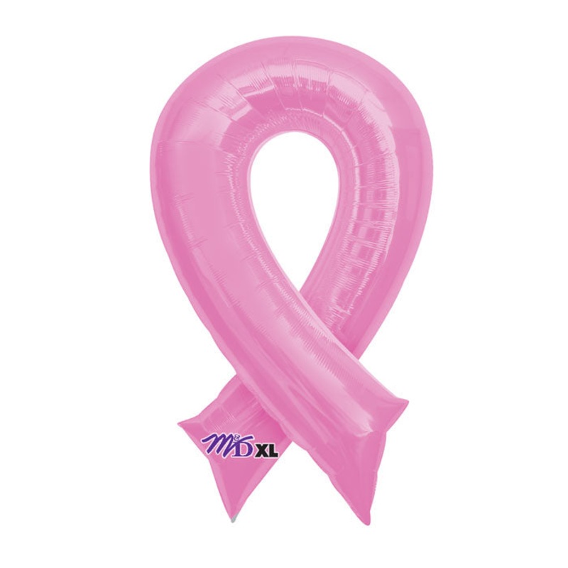 40" Breast Cancer Pink Ribbon Shape Balloon