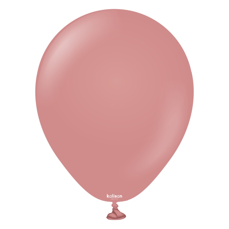 5" Kalisan Latex Balloons Retro Rosewood (50 Per Bag)