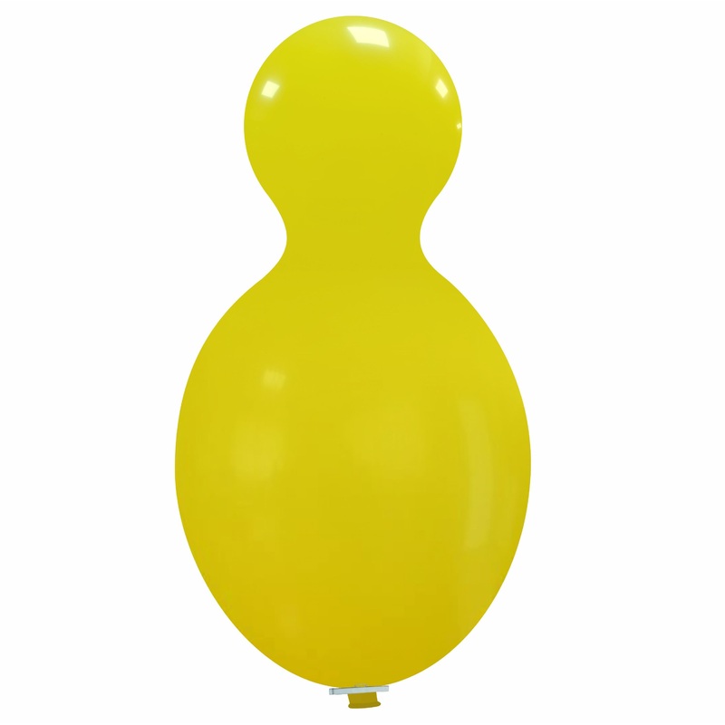 59" Doll Cattex Brand Standard Yellow Latex Balloons