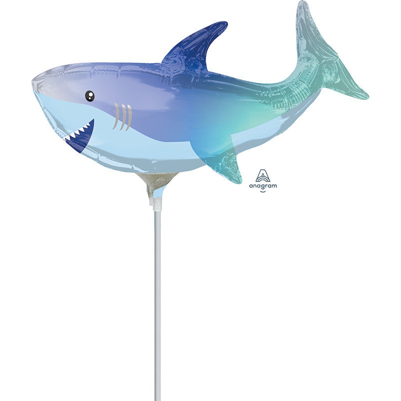 Airfill Only Shark Mini Shape Foil Balloon
