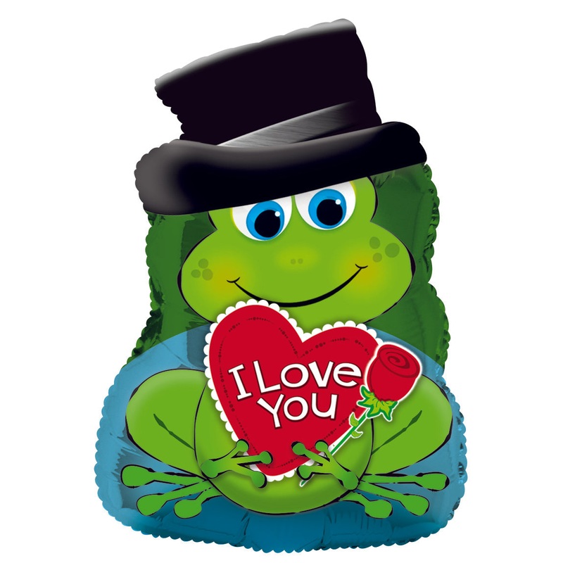 10" Airfill Only I Love You Prince Charming Foil Balloon