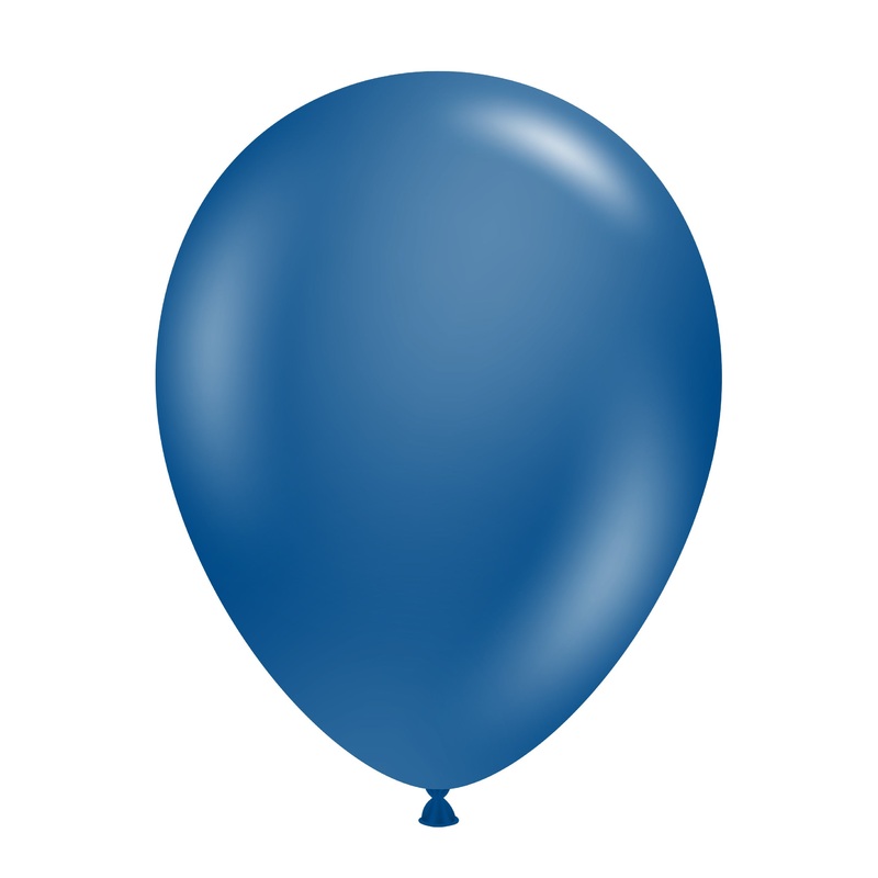 11" Crystal/Jewel Sapphire Blue Tuftex Latex Balloons (100 Per Bag)