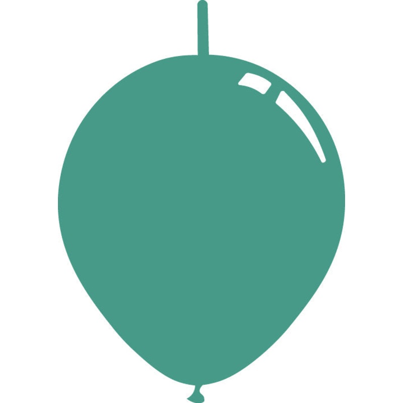 11" Standard Aqua Blue (Aquamarine) Decomex Linking Latex Balloons (100 Per Bag)