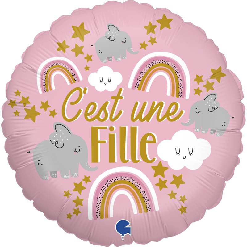 18" C'est Une Fille (French) Foil Balloon