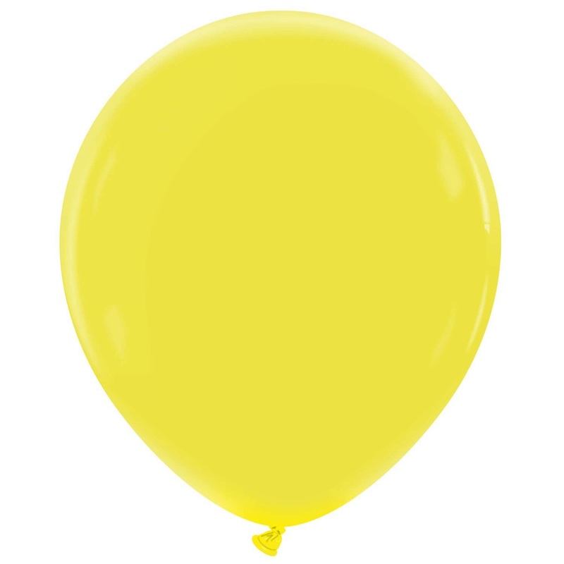 18" Cattex Brand Premium Lemon Latex Balloons (25 Per Bag)