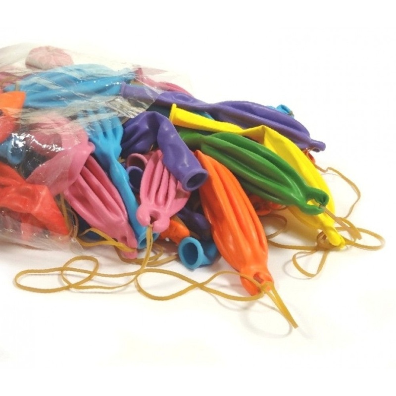 18" Cattex Brand Standard Assorted PunchBall (Punch Ball) Latex Balloons (50 Per Bag)