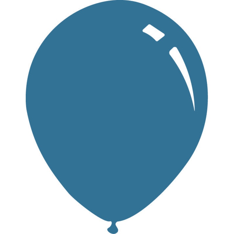 18" Deco Dusty Blue Decomex Latex Balloons (25 Per Bag)