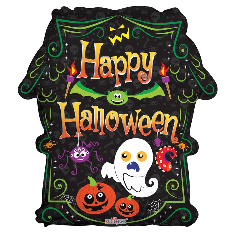 18" Halloween Scary Haunted House Foil Balloon