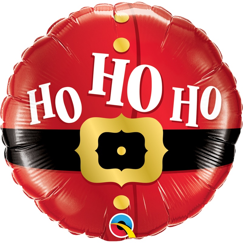 18" Ho Ho Ho Santa's Belt Foil Balloon