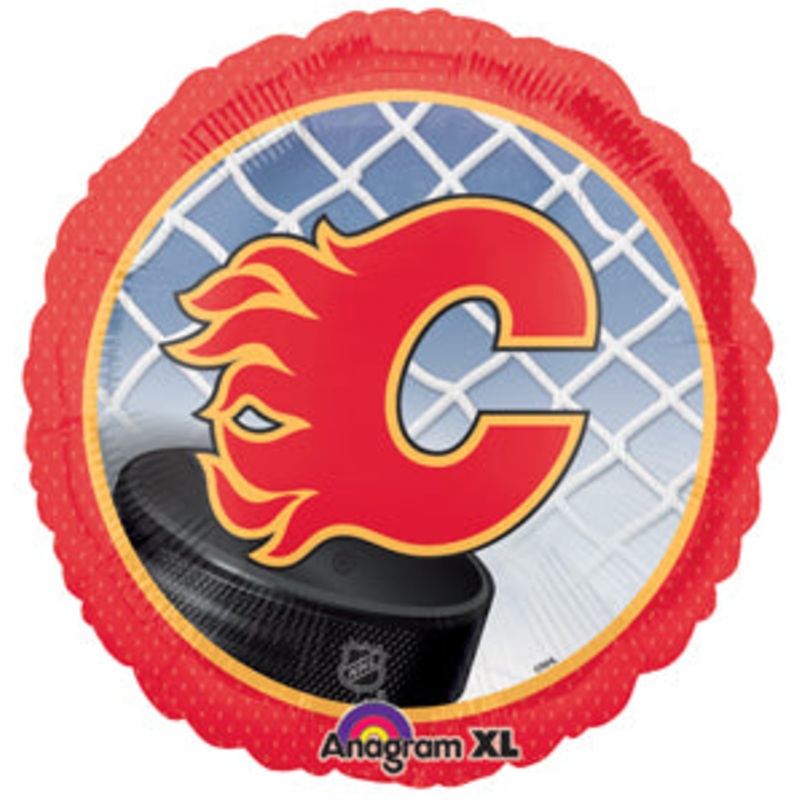 18" NHL Hockey Calgary Flames Mylar Balloon