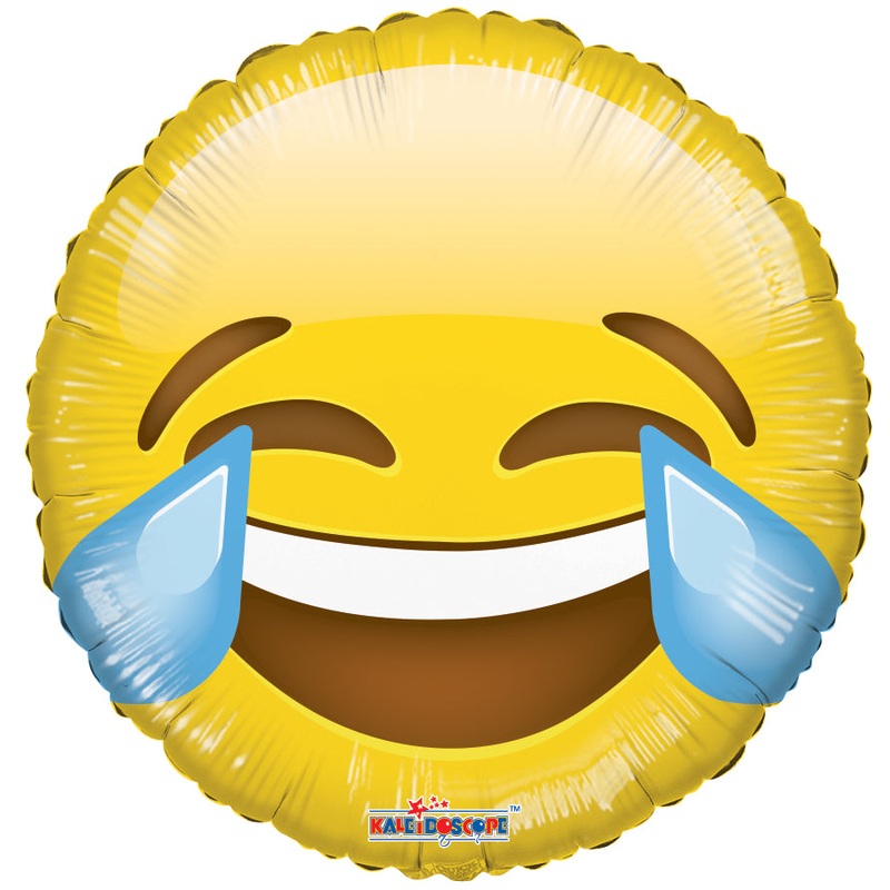18" Smiley Laugh Balloon Emoji