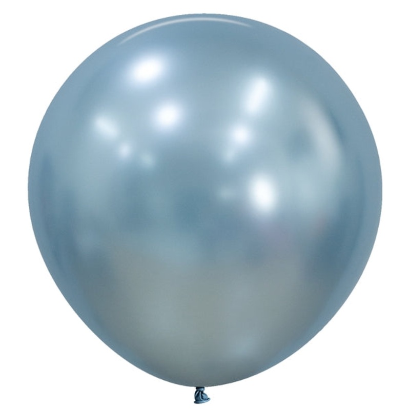 24" Sempertex Latex Balloons (10 Per Bag) Silk Arctic Blue