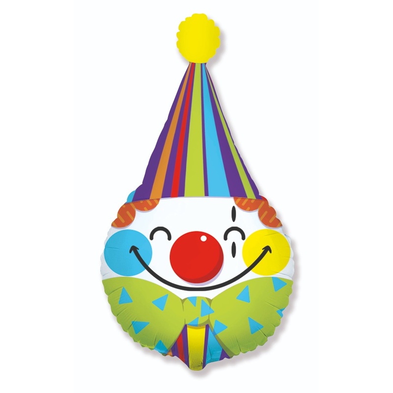 28" Clown Head Foil Balloon