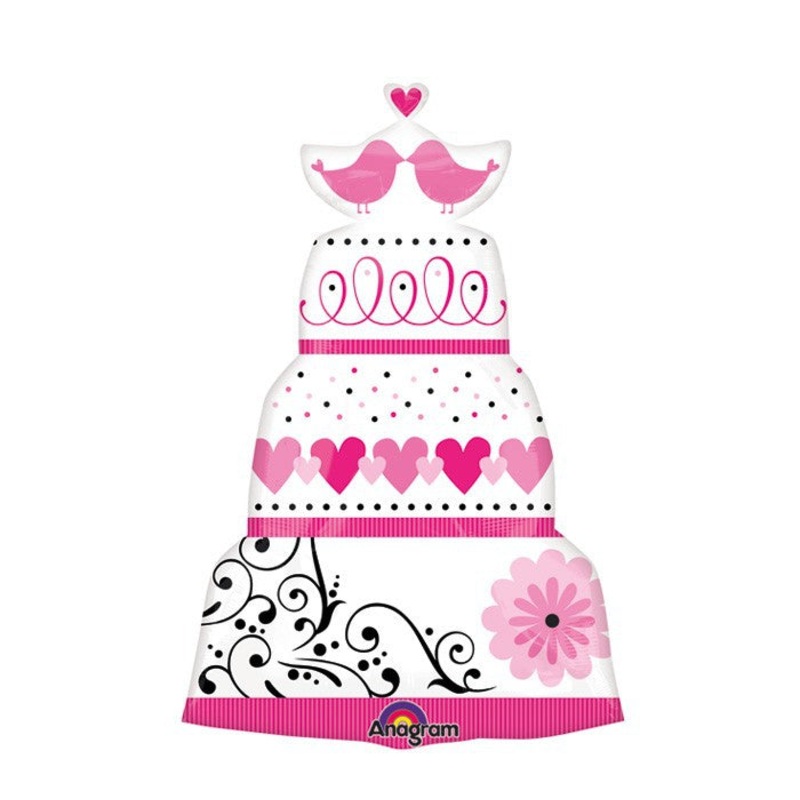 31" SuperShape Sweet Wedding Balloon Packaged