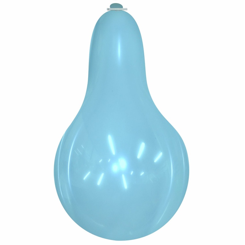32" Longneck Cattex Brand Crystal Blue Latex Balloons