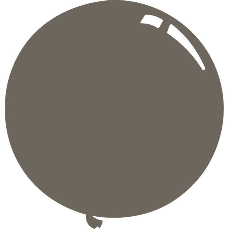 36" Deco Pebble Grey (Lead Grey) Decomex Latex Balloons (5 Per Bag)