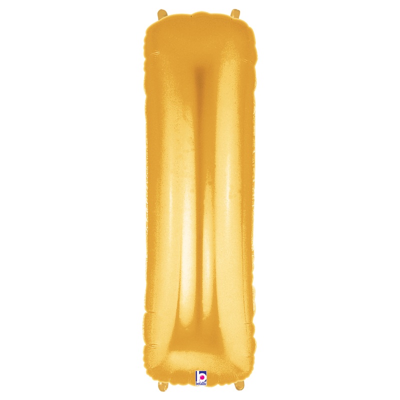 40" (34" Inflated) Megaloon Large Letter Balloon I Gold