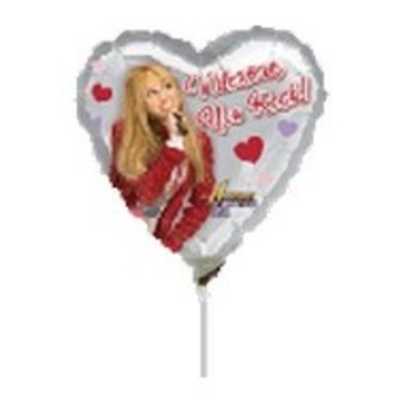 9" Airfill Only Hanna Montana Valentine You Rock Balloon