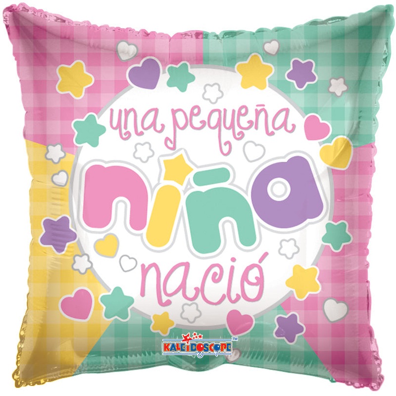9" Airfill Only Una Pequena Nina Nacio Balloon (Spanish)