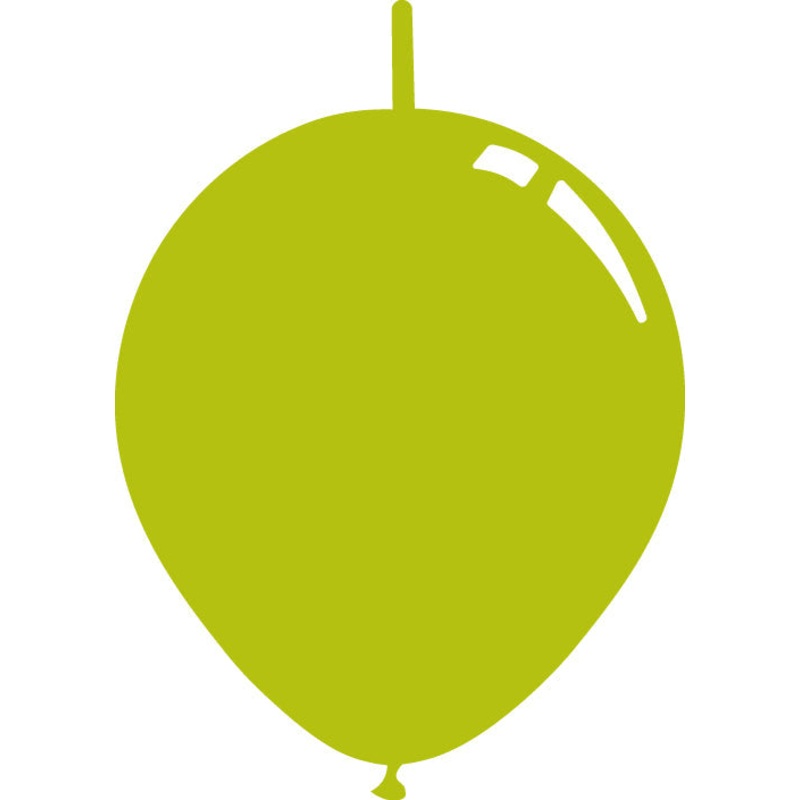 11" Deco Bright Lime Decomex Linking Latex Balloons (100 Per Bag)