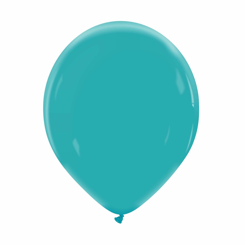 12" Cattex Premium Peacock Blue Latex Balloons (50 Per Bag)